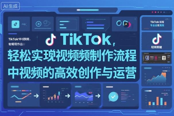 TikTok中视频制做流程，轻松实现Tk中视频的高效创作与运营Tiktok学堂TikTiok学堂