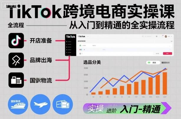 TikTok跨境电商实操课，从入门到精通的全实操流程Tiktok学堂TikTiok学堂